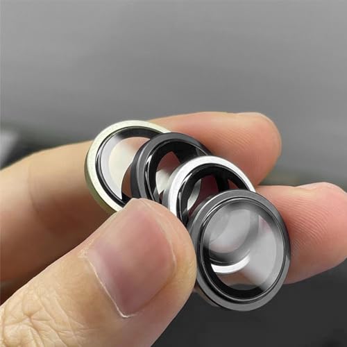TENOC Camera Lens Protector for iPhone 11 & 12 & 12 Mini, Black