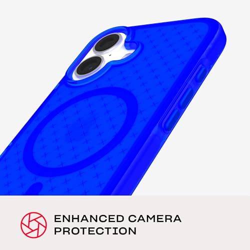 Tech21 EvoCheck for iPhone 16 - Compatible with MagSafe - Impact Protection Case - in Cobalt Blue - color: Cobalt Blue, size: iPhone 16