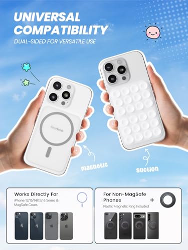 Klearlook Magnetic Suction Phone Mount for MagSafe Case, Classic White - color: Classic White