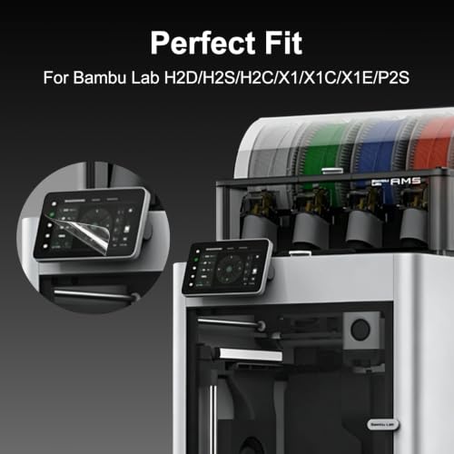 5Pcs Screen Protector for Bambu Lab H2D H2S X1C P2S H2C 3D Printer - size: for X1C/P2S/H2D-5PCS