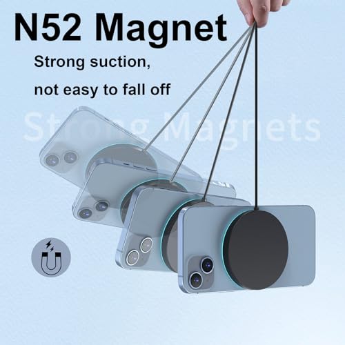 for MagSafe Charger, Magnetic Wireless Charging Pad for iPhone 17/17 Pro/17 Pro Max/Air/16 15 14 13 12 Pro Max Plus mini & AirPods 2 3 Pro, Strong Magnet, USB-C/A Ports (Black-V2) - color: Black-V2
