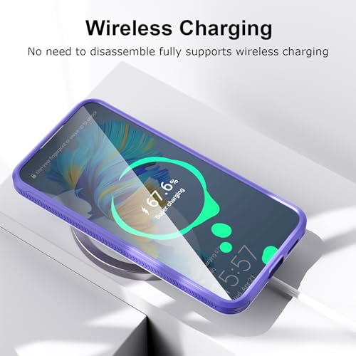 Designed for Samsung Galaxy S25 Ultra Case with Slide Camera Cover, Clear Slim Fit Shockproof Protective Camera Cover Protection Phone Case for S25 Ultra 5G 6.8 inch 2025(Clear Purple) - color: Clear Purple