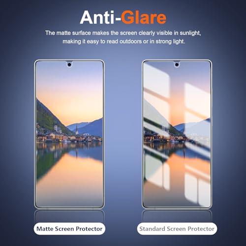 [2 Pack] for Samsung Galaxy S26 Ultra Matte Privacy TPU Screen Protector (Not Glass), Anti Glare, Fingerprint Sensor Compatible, Full Adhesive Flexible Film, Easy Installation - size: Galaxy S26 Ultra