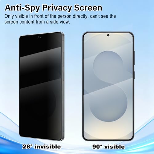 Screen Protector for Samsung Galaxy S25/S24 (3er-Pack) Privacy Tempered - color: Galaxy S25