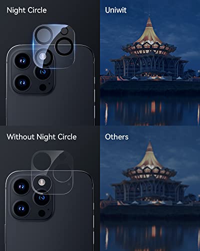[3 Pack Camera Lens Protector For iPhone,9H Tempered Glass,Anti-Scratch,Case Friendly,Night Circle,No-Bubble HD Clarity,Full Cover (iPhone 13 Pro/13 Pro Max) - size: iPhone 13 Pro/13 Pro Max