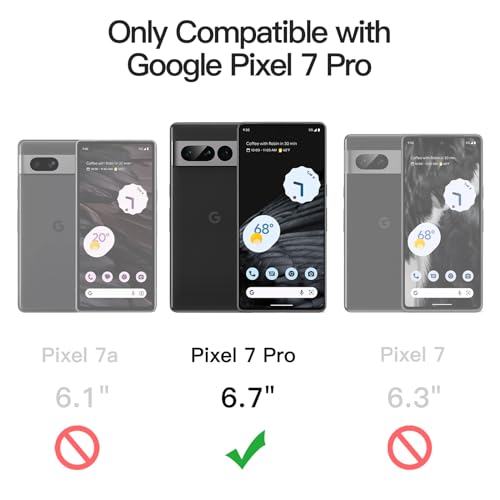 JETech Case for Google Pixel 7 Pro, Anti-Yellowing, Clear | Shockproof Protection, Scratch Resistant Hard PC Back, Durable Transparent TPU Bumper - color: Clear, size: Pixel 7 Pro