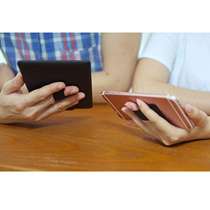 Finger Strap Phone Holder - Universal Cell Phone Grips (Black) - 2PC - color: Black