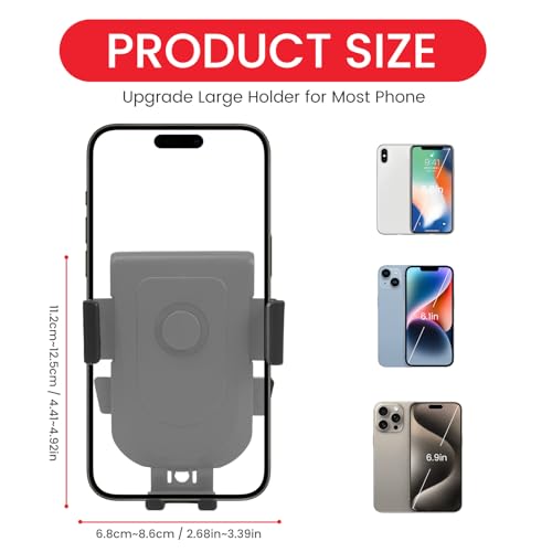 Baby Stroller Phone Holder, Universal Handlebar Phone Mount Black
