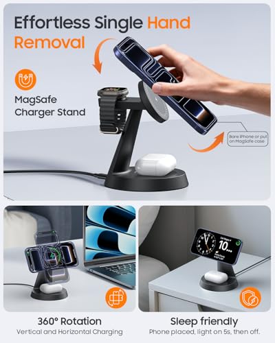 Meifigno 25W Fast 3 in 1 Charging Station for iPhone Duo/18 Pro Max