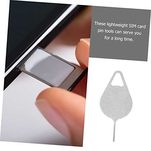 100 Pcs Steel Sim Card Eject Pins for Phones and Tablets
