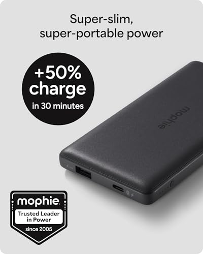 mophie Powerstation Slim 10,000mAh Power Bank - size: 10,000 mAh, style: Slim
