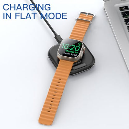 for Apple Watch Charger Stand, Magnetic Fast Charging Dock Portable Design - color: Black