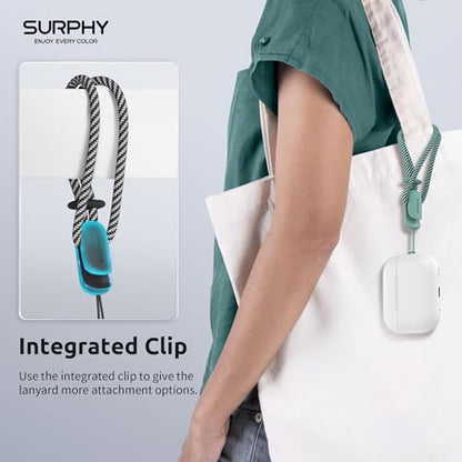 SURPHY 3 Pack Phone Wrist Strap, Phone Lanyard with Cellphone Tether Tab - color: Black & Green & Lilac Purple