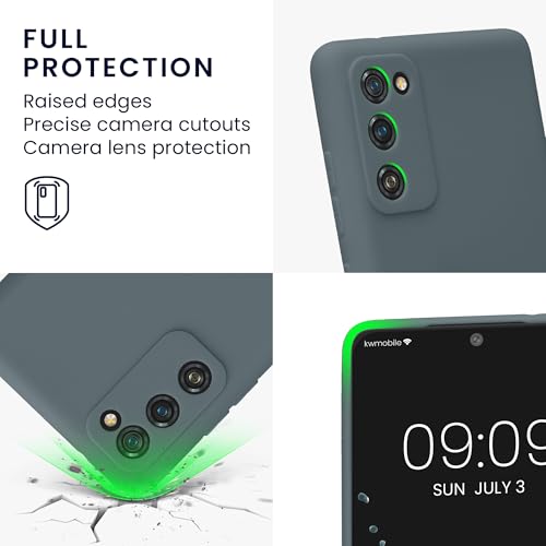 kwmobile Case Compatible with Samsung Galaxy S20 FE Case - Protective Slim TPU Phone Cover - Soft Matte Finish - Dark Slate - color: Dark Slate, size: Galaxy S20 FE
