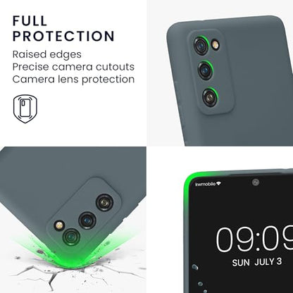 kwmobile Case Compatible with Samsung Galaxy S20 FE Case - Protective Slim TPU Phone Cover - Soft Matte Finish - Dark Slate - color: Dark Slate, size: Galaxy S20 FE