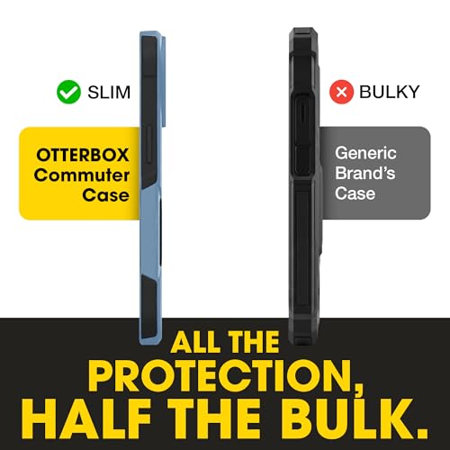 OtterBox iPhone 17e, 16e, 15, 14, 13 Commuter Series Case - Blue & Black | 3X Military Drop Protection - Slim - Dual-Layer Shockproof Design - Pocket-Friendly - Raised Edges - Port Covers - color: Blue/Black