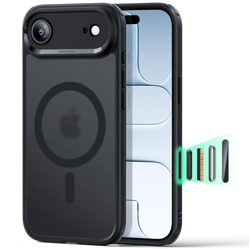 ESR for iPhone Air Case, Camera Control Cover, Compatible with MagSafe, Shockproof Military-Grade Protection, Magnetic Phone Case for iPhone Air, Classic Hybrid Case, Frosted Black - color: Frosted Black, size: iPhone Air 6.5 inch