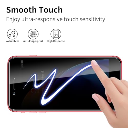 3 Pack Privacy Screen Protector for iPhone 7 Plus/8 Plus, 9H Hardness Double Shatterproof Anti-Spy Tempered Glass Film, Easy Installation, Case-Friendly - size: iPhone 7 Plus/8 Plus