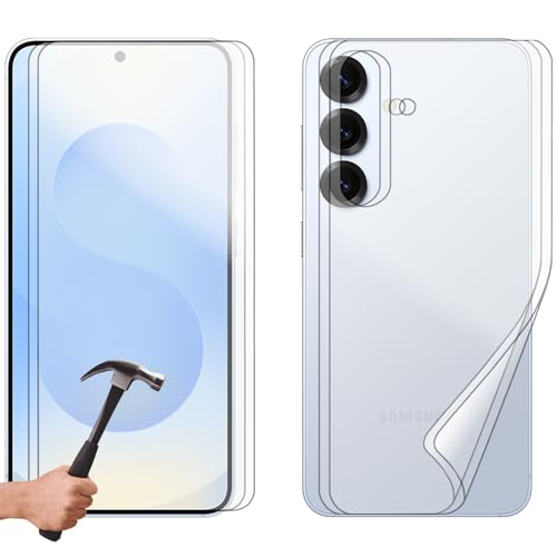 2 Set Tempered Glass Screen Protector for Samsung Galaxy S25 Front and Film Back Bulk