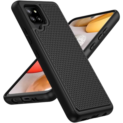 BNIUT for Galaxy A42-5G Phone Case: Dual Layer Samsung A42 5G Cover Black | Non Slip Matte Textured Protective Cases, Military Grade Shockproof Drop Protection, for Daily Use, Black - color: Black, size: For Samsung A42