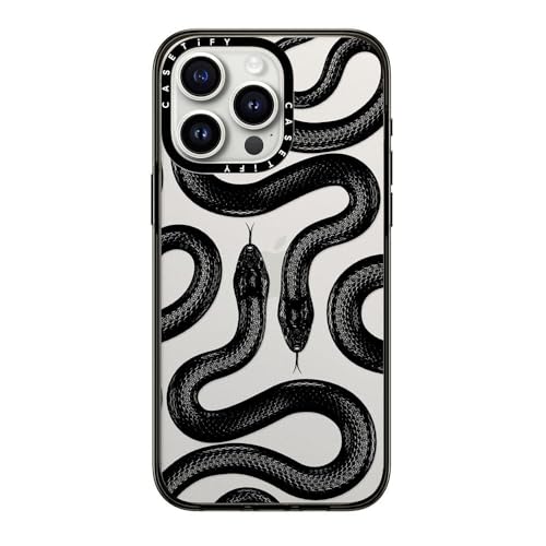 CASETiFY for iPhone 15 Pro Max Case - Compact | Lightweight | 4ft. 2x Military Grade Drop Protection | Black Kingsnake | Black - color: Black Kingsnake, size: Iphone 15 Pro Max (6.7")