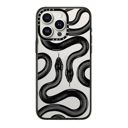 CASETiFY for iPhone 15 Pro Max Case - Compact | Lightweight | 4ft. 2x Military Grade Drop Protection | Black Kingsnake | Black - color: Black Kingsnake, size: Iphone 15 Pro Max (6.7")