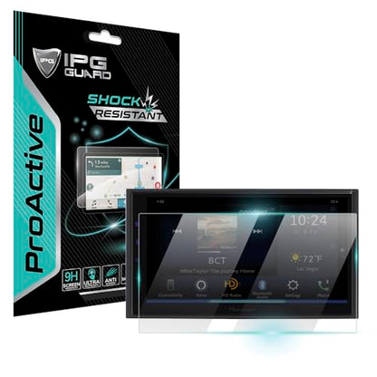 IPG ProActive for PIONEER DMH-WC5700NEX, DMH-W4660NEX 6.8" 9H Hardness Screen Protector Smooth Glass Touch Ultra Responsive High Clarity Anti Scratch Smudge & Shock Proof Nano Technology Guard for
