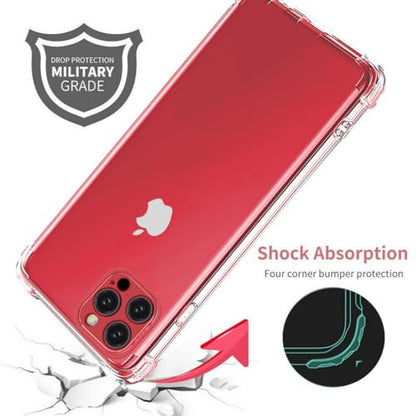 I&H for iPhone 14 6.1 inch Case Crystal Clear Non-Yellowing, Shockproof, Anti-Scratch, Transparent Soft Back Cover