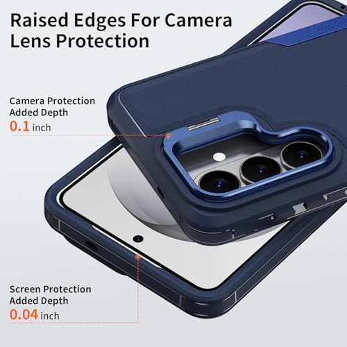 Asuwish Phone Case for Samsung Galaxy A57 5G Women Men Blue - color: Blue
