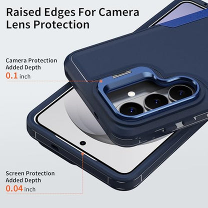 Asuwish Phone Case for Samsung Galaxy A57 5G Women Men Blue - color: Blue