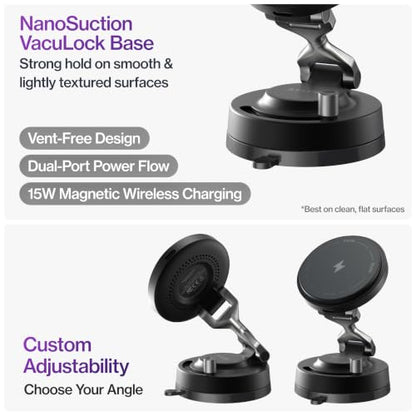 Statik HyperMount Pro Magnetic Charging Phone Holder for iPhone and Android - color: Wireless Charging, size: 3 Pack
