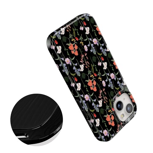 Casely iPhone 15 Plus Case | Secret Garden | Mixed Floral | Compatible with MagSafe | Classic Ultra Slim Design - color: Secret Garden | Mixed Floral