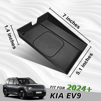 BestEvMod Wireless Charger Mat for 2024 2025 2026 Kia EV9 (Black) - color: Black, size: 24+ EV9