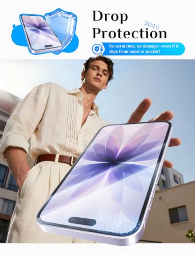 MAGIC JOHN for iPhone 17 Screen Protector Tempered Glass Easy Installation | 2Pack, Auto Dust-Elimination, , Bubble Free, HD Clear, Scratch Resistant, 6.3 inch - size: iPhone 17 6.3inch