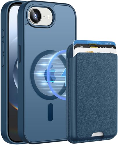 Magnetic for iPhone 17e/iPhone 16e Wallet Case, Deep Blue - color: Deep Blue, size: iPhone 17e/16e