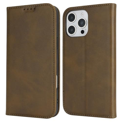 Wallet Case for iPhone 16 Pro Max,Premium PU Leather Flip Folio Case with Card Slot,Stand Holder and Magnetic Closure TPU Shockproof Interior Protective Case,6.9 Inch,Green | Premium PU Leather, Flip Folio Purse Case, with Card Slot, Stand Holder,Magnetic