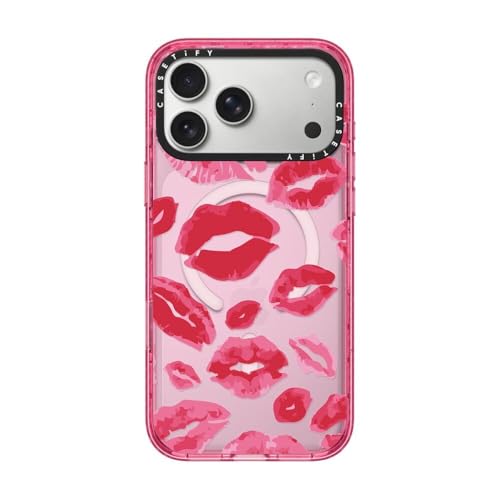 CASETiFY for iPhone 17 Pro Max Case - Impact Compatible with MagSafe | 8.2 ft. 4x Military Grade Drop Protection | Lipstick Kisses | Pink - color: Lipstick Kisses, size: Iphone 17 Pro Max (6.9")