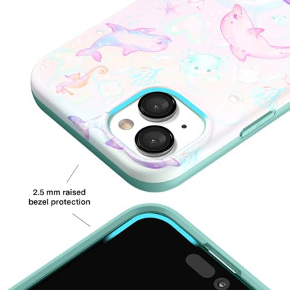 VELVET CAVIAR for iPhone 15 Case - Compatible with MagSafe - 10ft Drop Tested - Dolphins - color: Dolphins, size: 15