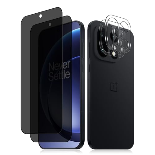 For One Plus 15 5G Privacy Screen Protector (2+2 Pack) - size: One Plus 15 5G 2+2