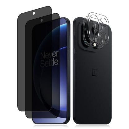 For One Plus 15 5G Privacy Screen Protector (2+2 Pack) - size: One Plus 15 5G 2+2