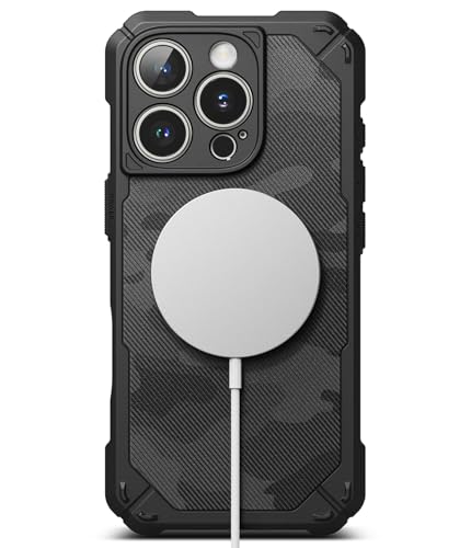 Ringke for iPhone 16 Pro Case [Rugged Gear Magnetic Camo Black] - color: Magnetic Camo Black, size: iPhone 16 Pro