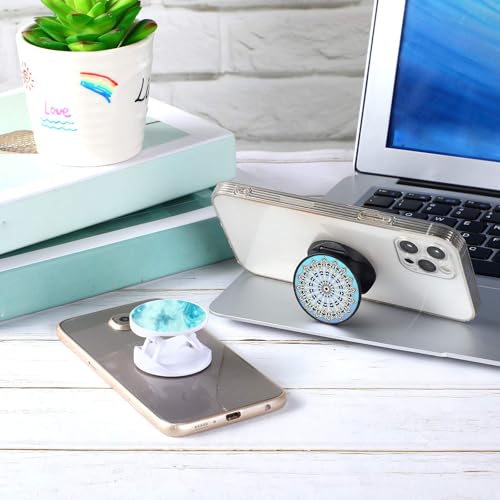 Weewooday 20 Pcs Sublimation Socket Blank Phone Holder, Black and White