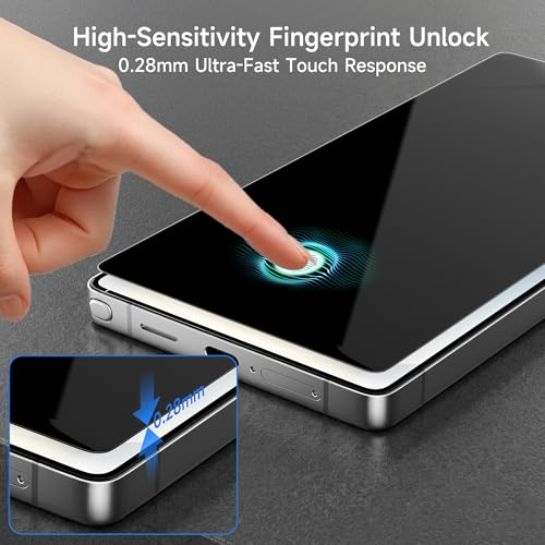 S25 Ultra Anti Spy Privacy Screen Protector Flexible Film 2 Pack - size: 6.9 inch - Samsung Galaxy S25 Ultra