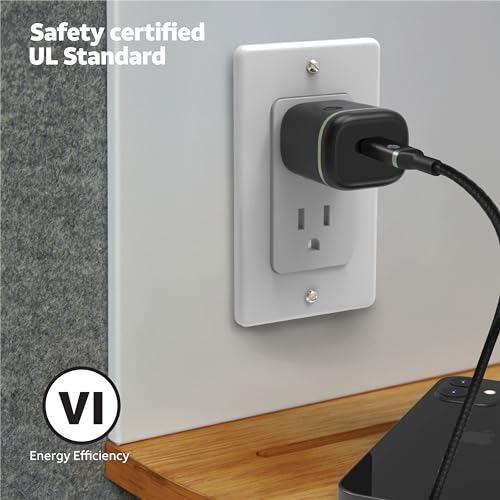 AT&T 30W USB C Wall Charger PD Fast Charging Foldable Travel Adapter Black - color: 30W Black