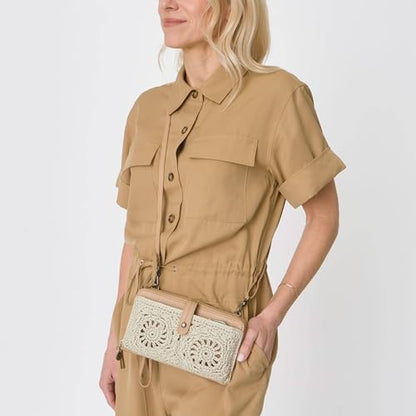 The Sak Iris Smartphone Crossbody Purse - Small Women's Cellphone Bag & Wallet For Everyday- Convertible Wristlet With Zipper | Fits Most Smartphones, Card Slots & Zip Pocket, Detachable Wristlet & Crossbody Straps, Hands-Free for Travel & Errands - color