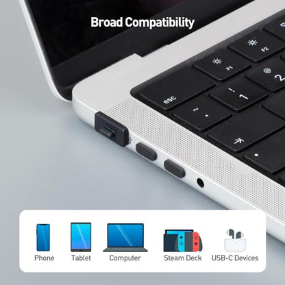 Cable Matters Combo-Pack USB-C and USB Port Covers, 10x Each, Black - style: Combo (USB A&C)