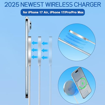 25W Wireless Charger High Speed Fast Charging Pad Qi2.2 Certified