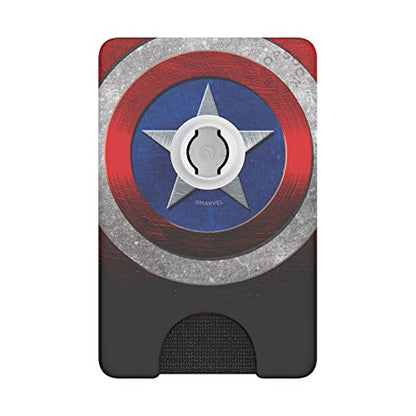 PopSockets Adhesive Phone Wallet with Grip- Captain America - color: Captain America, style: Adhesive