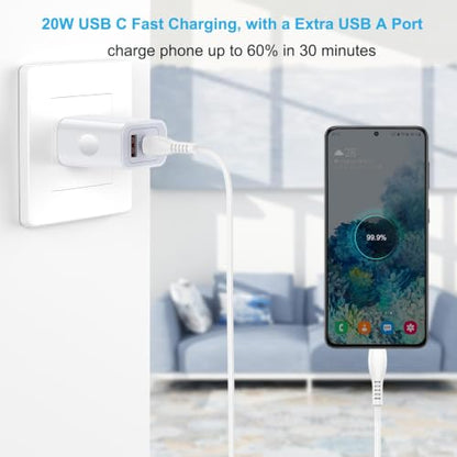 for Google Pixel 11 10a, Charger Fast Phone Charger for Pixel 10, 10 Pro XL - color: White