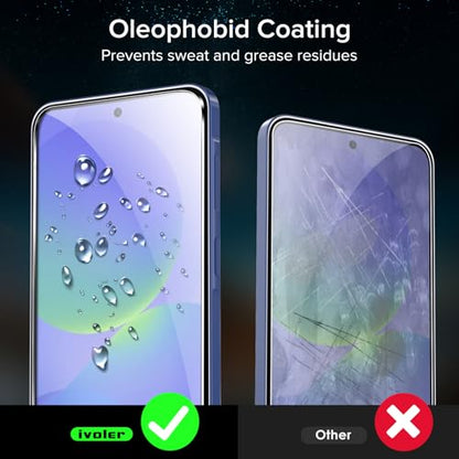 ivoler Screen Protector for Samsung Galaxy A57 5G Tempered Glass 3-Pack - size: Samsung Galaxy A57 6.7"